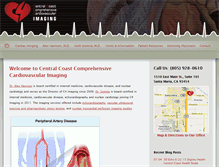 Tablet Screenshot of centralcoastcardiacimaging.com